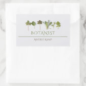 botanische handel rechthoekige sticker (Tas)