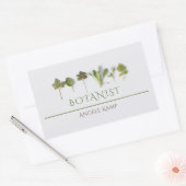 botanische handel rechthoekige sticker (Envelop)