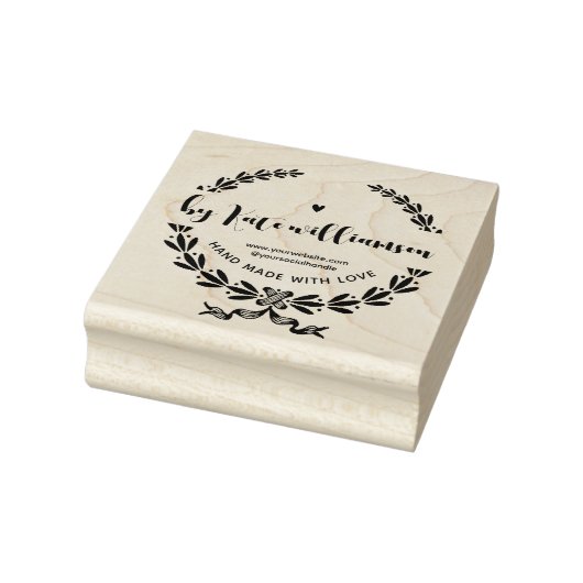 botanische handgemaakt door rubberstempel (Stempel)