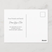 Botanische handgetekende laurierboom adreswijzigin briefkaart (Achterkant)