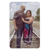 Botanische handleiding getekend op Datum foto Ma Magneet (Verticaal)