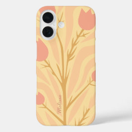 Botanische Handtekening Bloemen Gepersonaliseerde  iPhone 16 Hoesje