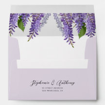 Botanische Hangende Paarse Wisteria Bruiloft