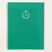 Botanische hangerenkam monogram per jaar