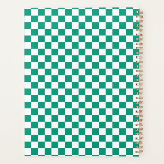 Botanische hangerenkam monogram per jaar planner (Achterkant)