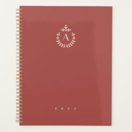 Botanische hangerenkam monogram per jaar planner