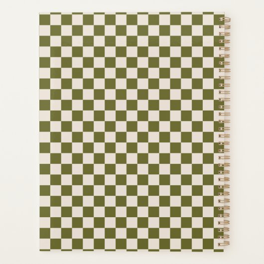 Botanische hangerenkam monogram per jaar planner (Achterkant)