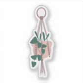 Botanische hanging House Planten Greenery Mix Sticker (Voorkant)