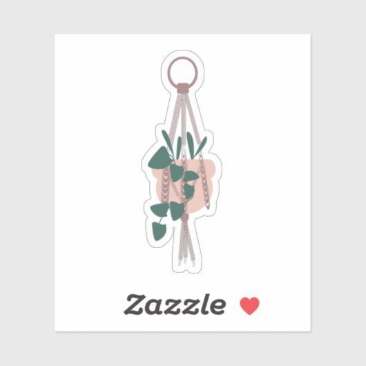 Botanische hanging House Planten Greenery Mix Sticker (Vel)