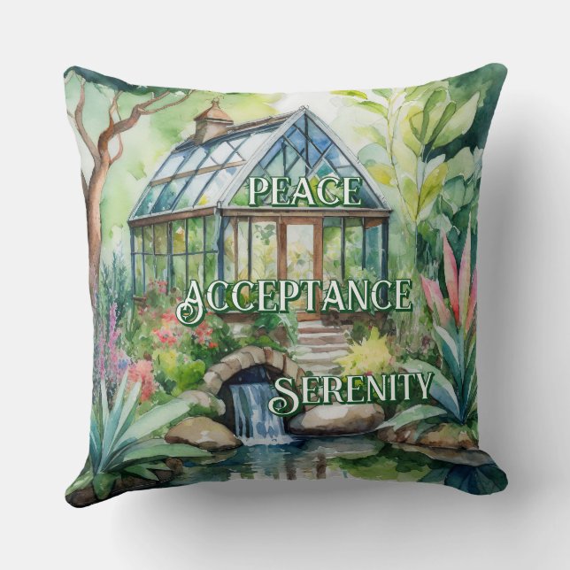 Botanische harmonie worp kussen (Achterkant)
