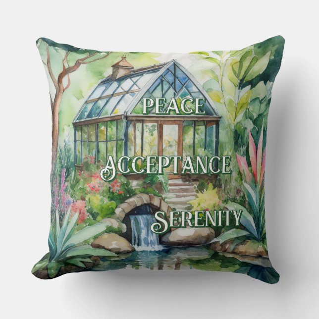 Botanische harmonie worp kussen (Voorkant)