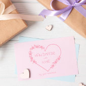 Botanische hartenhandleiding met grote smaak en li rubberstempel