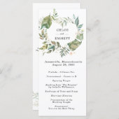 Botanische hartenweddenschappen programmakaart (Voorkant / Achterkant)