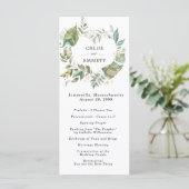 Botanische hartenweddenschappen programmakaart (Staand voorkant)