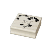Botanische hartwonden Floral Garland Initialen Rubberstempel (Stempel)
