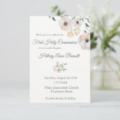 Botanische Heilige Communie Kaart (Staand voorkant)