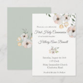 Botanische Heilige Communie Kaart (Voorkant / Achterkant)