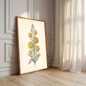 Botanische Helichrysum Vintage Kunstprint Poster