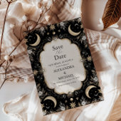 Botanische  Hemelse Maan Sterren Wedding Save The Date