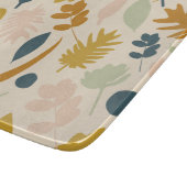 Botanische Herfst bloemen en bladeren Patroon Snijplank (Hoek)