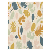 Botanische Herfst bloemen en bladeren Patroon Tafelkleed (Voorkant)