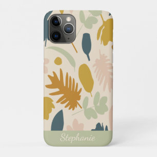 Botanische Herfst bloemen laten patroonpatroon op Case-Mate iPhone Case