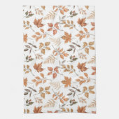 Botanische Herfst Herfst thema droog Sinaasappel b Theedoek (Verticaal)