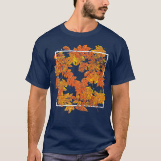 Botanische herfst laat Natuur  bosThanksgiving T-shirt
