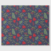 Botanische Herfst Planten Patroon Inpakpapier (Vlak)