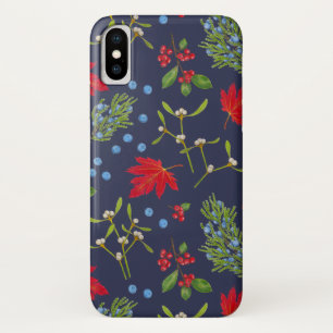 Botanische Herfst Planten Patroon iPhone Case