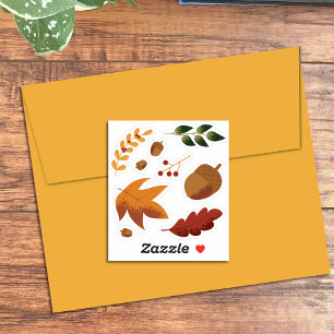 Botanische herfst verfraaiing Stickers