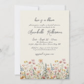 Botanische Herfst Wildflowers Vrijgezellenfeest Kaart (Voorkant)