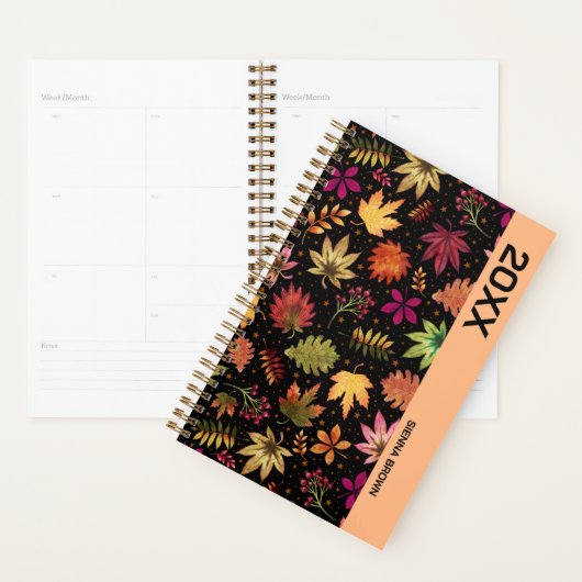 Botanische herfstbladeren Herfst gebladerte naam Planner (Display)