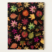 Botanische herfstbladeren Herfst gebladerte op zwa Planner (Achterkant)