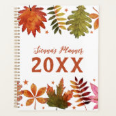 Botanische herfstbladeren Herfst gebladerte Planne Planner (Voorkant)