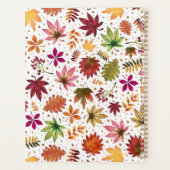 Botanische herfstbladeren Herfst gebladerte Planne Planner (Achterkant)