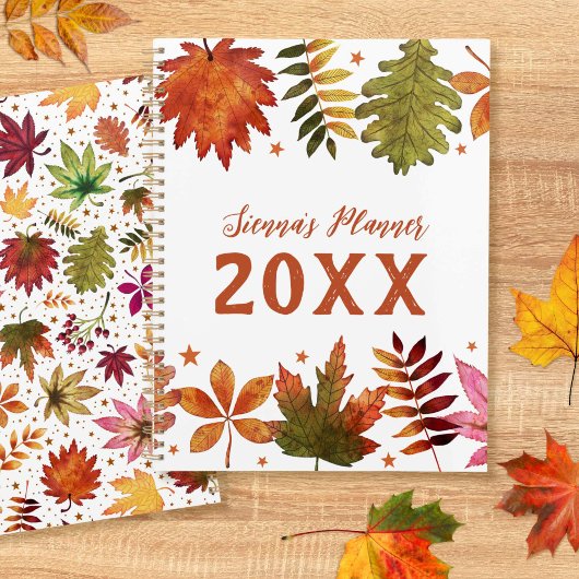 Botanische herfstbladeren Herfst gebladerte Planne Planner