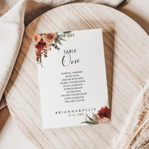 Botanische herfstentabel Aantal 1 Zitplaatje Kaart