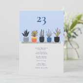 Botanische huis plant Tabel Aantal zitplaatsen gra Kaart (Staand voorkant)