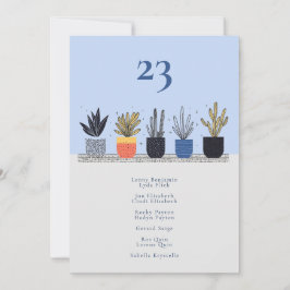 Botanische huis plant Tabel Aantal zitplaatsen gra Kaart