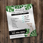 Botanische Huis Schoonmaak Maid Service Marmer Flyer<br><div class="desc">Moderne Huis Schoonmaak Maid Service Trendy Marmeren Botanische Flyers.</div>