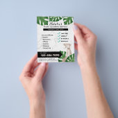 Botanische Huis Schoonmaak Maid Service Marmer Flyer (Hand)