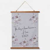 Botanische "Huis wordt een Huis" waterverf Hangend Wandkleed (Voorkant)