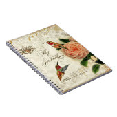 Botanische Hummingvogels Aangepast Journal Notitieboek (Rechterzijde)