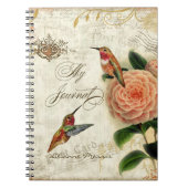 Botanische Hummingvogels Aangepast Journal Notitieboek (Voorkant)