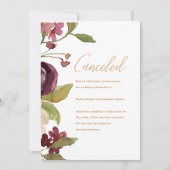 Botanische Huwelijksannulering Aankondiging (Voorkant)