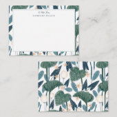 Botanische illustratie Aangepaste naam Notitiekaartje (Voorkant / Achterkant)
