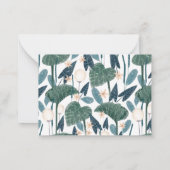 Botanische illustratie Aangepaste naam Notitiekaartje (Achterkant)