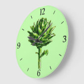  botanische illustratie, Artichoke Grote Klok (Hoek)