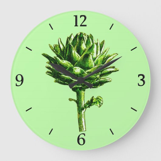  botanische illustratie, Artichoke Grote Klok (Voorkant)